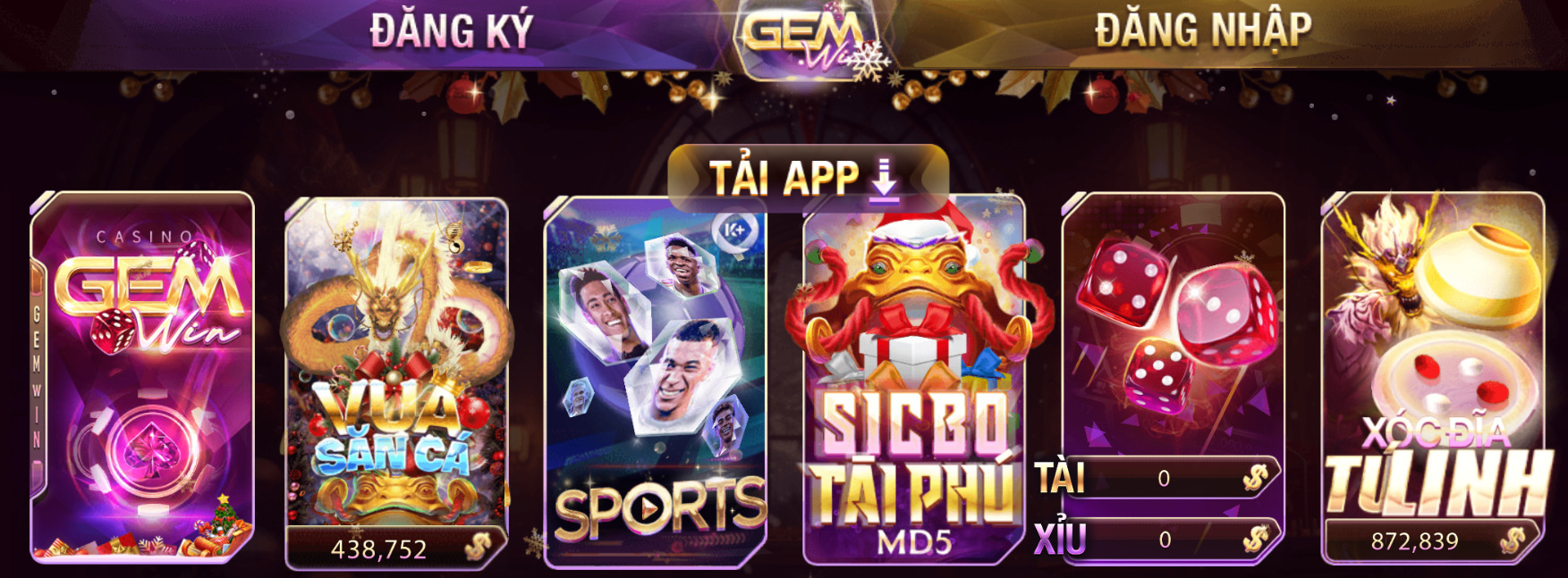 Review Gemwin Sân Chơi Cá Cược Có Sức Ảnh Hưởng Nhất 2024 5 Một số sảnh game được nhiều người chơi lựa chọn