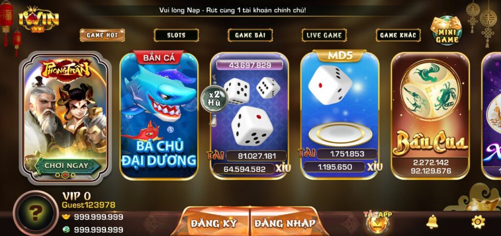 Iwin Nhà Cái Cá Cược Đẳng Cấp Không Nên Bỏ Lỡ 2024 4 Hệ thống game cá cược khủng